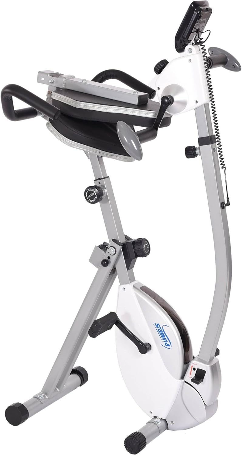 Stamina Recumbent Exercise Bike with Arm Workout - Fitness Bike with Smart Workout App - Recumbent Exercise Bike for Home Workout - Up to 250 lbs Weight Capacity