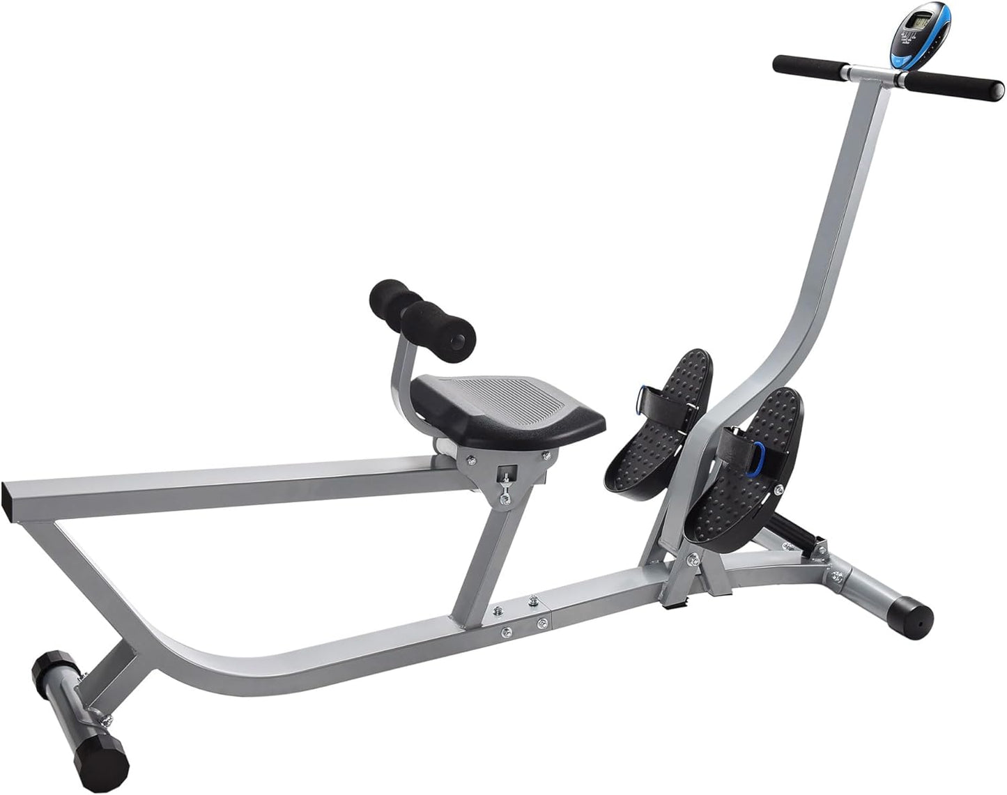 Hydraulic Rower Machine with Smart Workout App - Rowing Machine with Adjustable Resistance for Home Gym Fitness