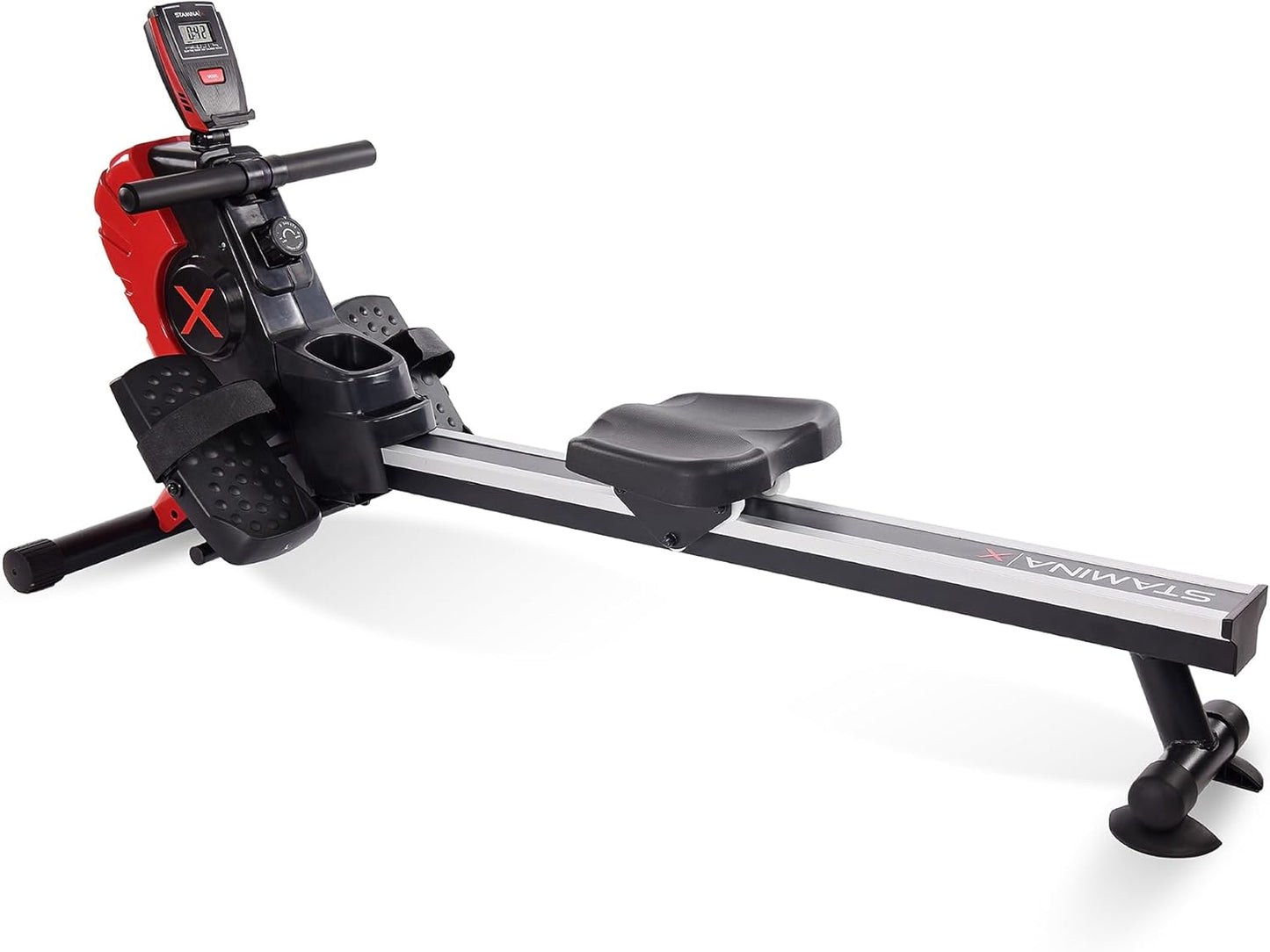 Magnetic Rower - Rower Machine with Smart Workout App - Rowing Machine with Magnetic Resistance for Home Gym Fitness - Up to 250 lbs Weight Capacity