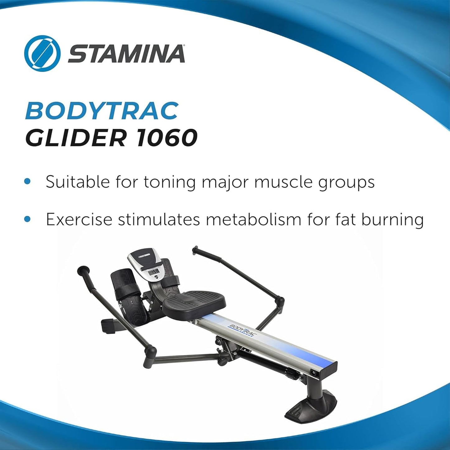 BodyTrac Glider Exercise Rowing Machine