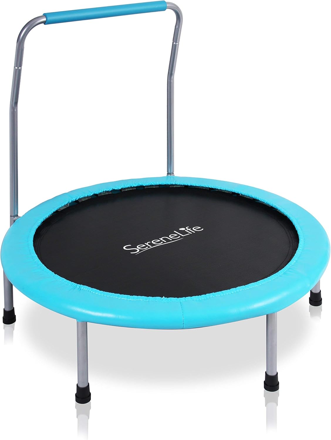 36/40" Foldable Mini Trampoline - Compact Fitness Trampoline for Kids Adults, Exercise Rebounder with Foam Handle, Indoor/Garden Workout Equipment, Max Load 150/220 lbs
