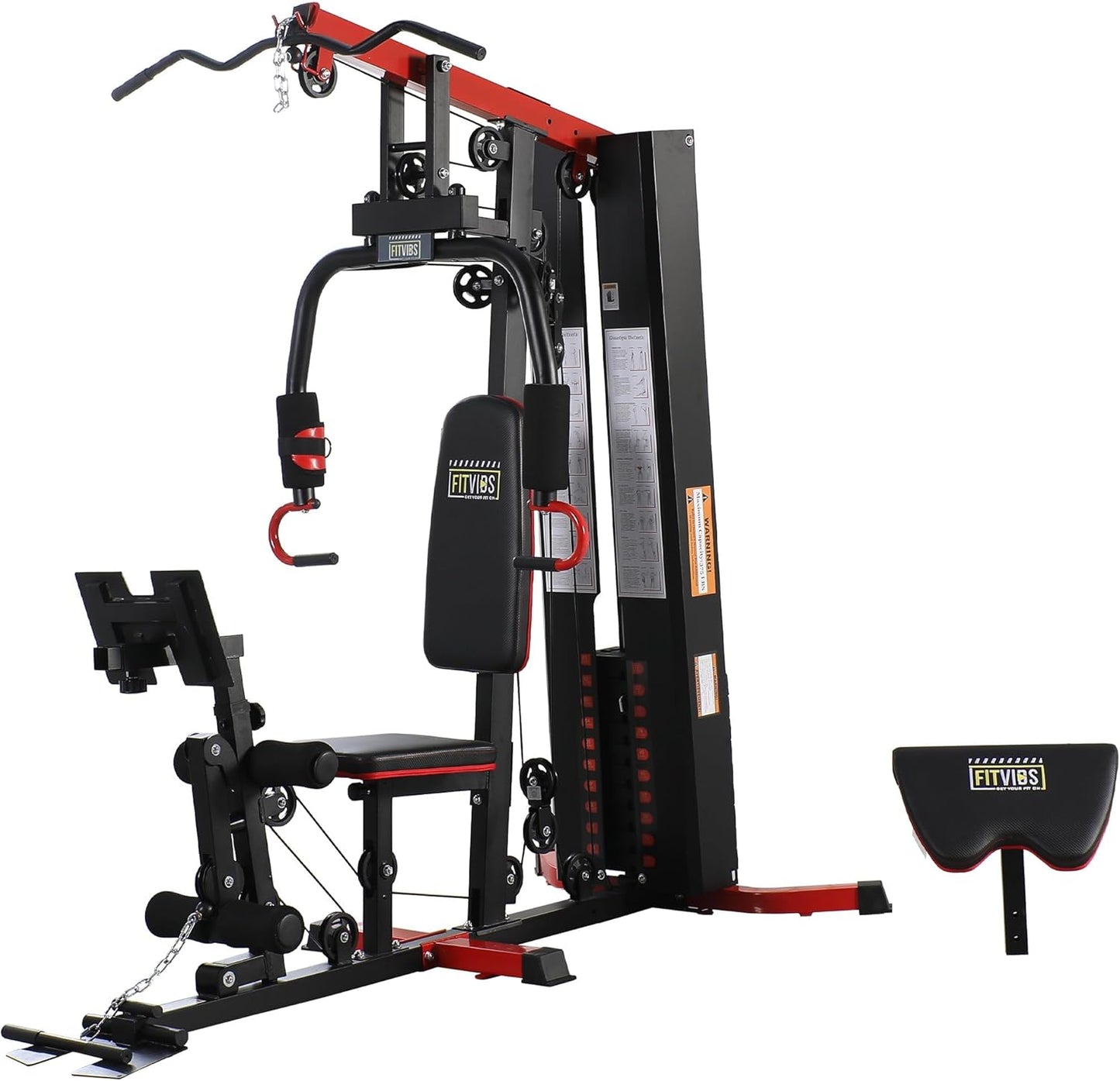 Home Gym, Workout Equipment with Leg Press, Exercise Equipment for Home with Pulley System, Home Gym Equipment for Full Body Strength Training, Preacher Curl and Leg | Multiple Styles