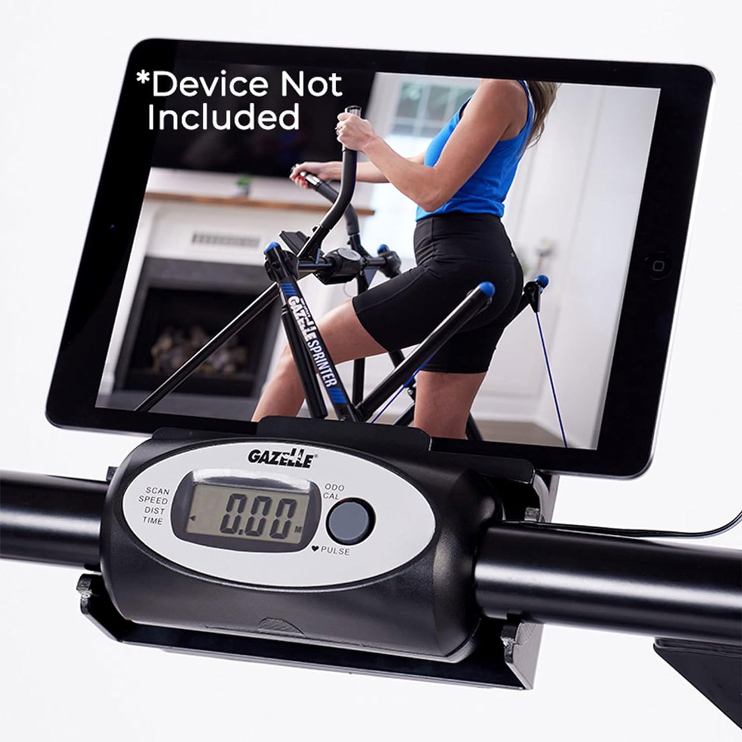 Little Total Body Fitness Workout Exercise Elliptical Glider Supports 250-300lbs with Low-Impact Design for Home Gym