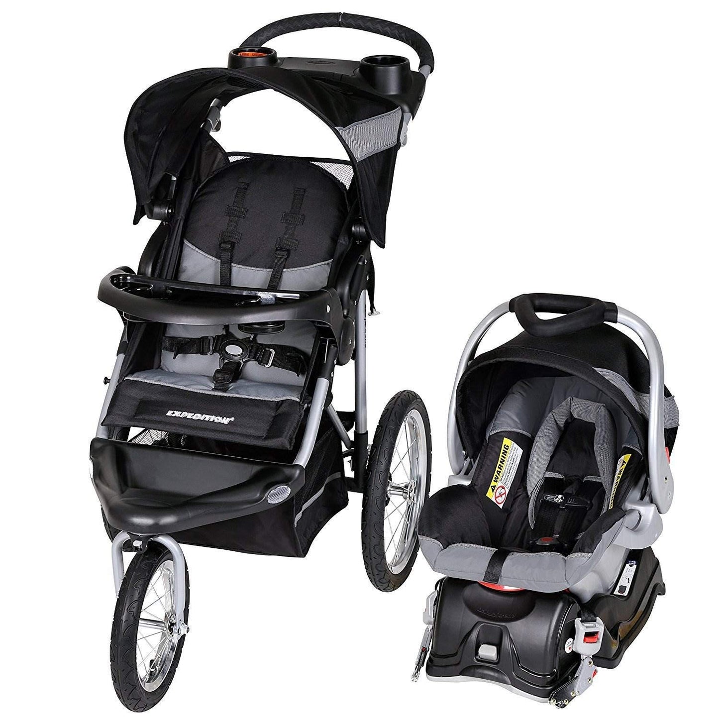 Jogger Travel System with EZ Flex-Loc® Infant Car Seat, Millenium White