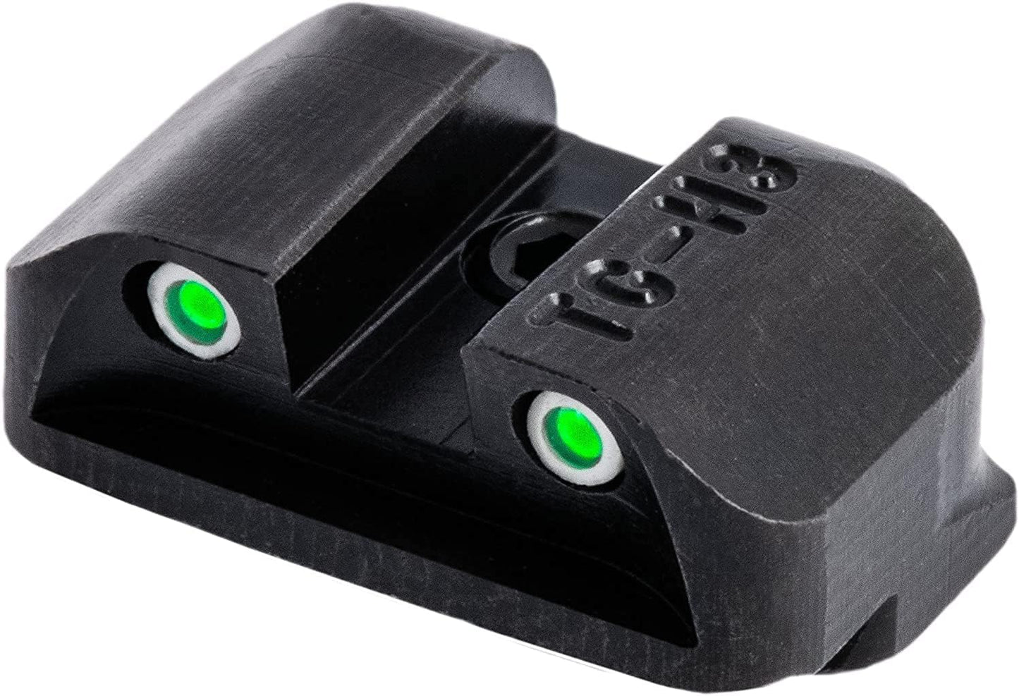 Tritium Handgun Sight | High-Visible Front & Rear Night Sights with Daylight White Dots & Low-Light Tritium Dots, Compatible with Glock Handguns