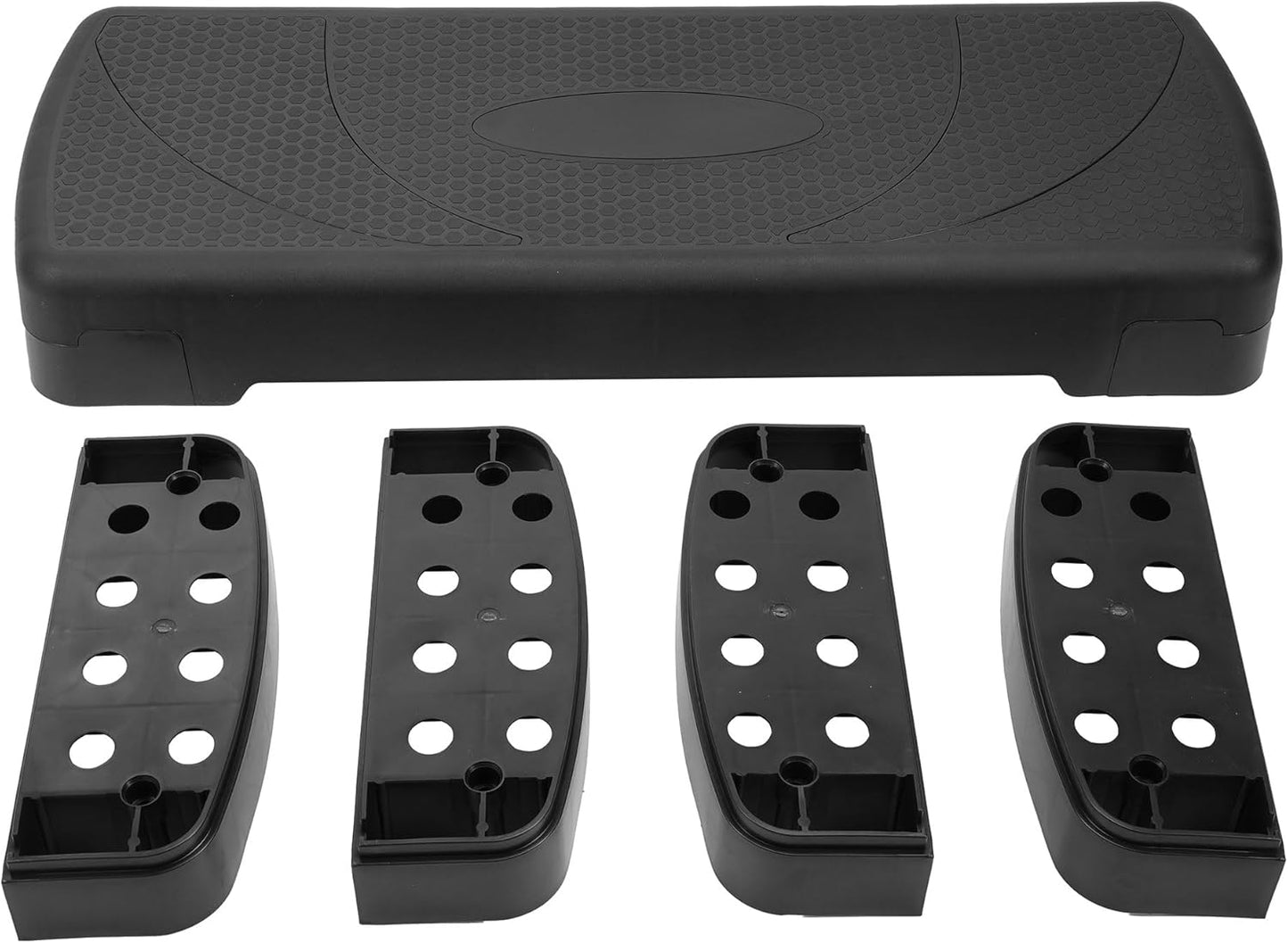 Aerobic Exercise Step Platform with Raisers, Home & Gym Workout Stepper