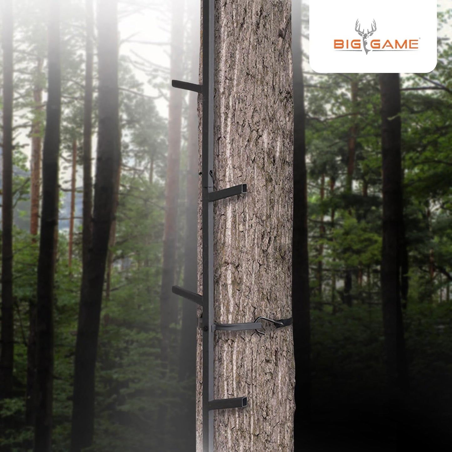 Big Game Quick-Stick Whitetail Deer Elk Mule Above Hunting Outdoors Slip Resistant Ladder Style Sections Climbing System