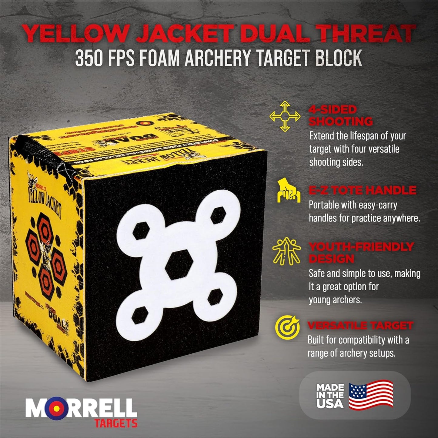 Dual Threat Foam Archery Target Block for All Bows