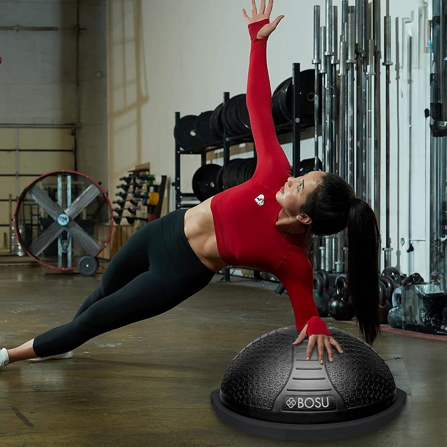 25IN Home Fitness Exercise Gym Strength Flexibility Balance Trainer with Rubberized Non Skid Surface and Hand Air Pump