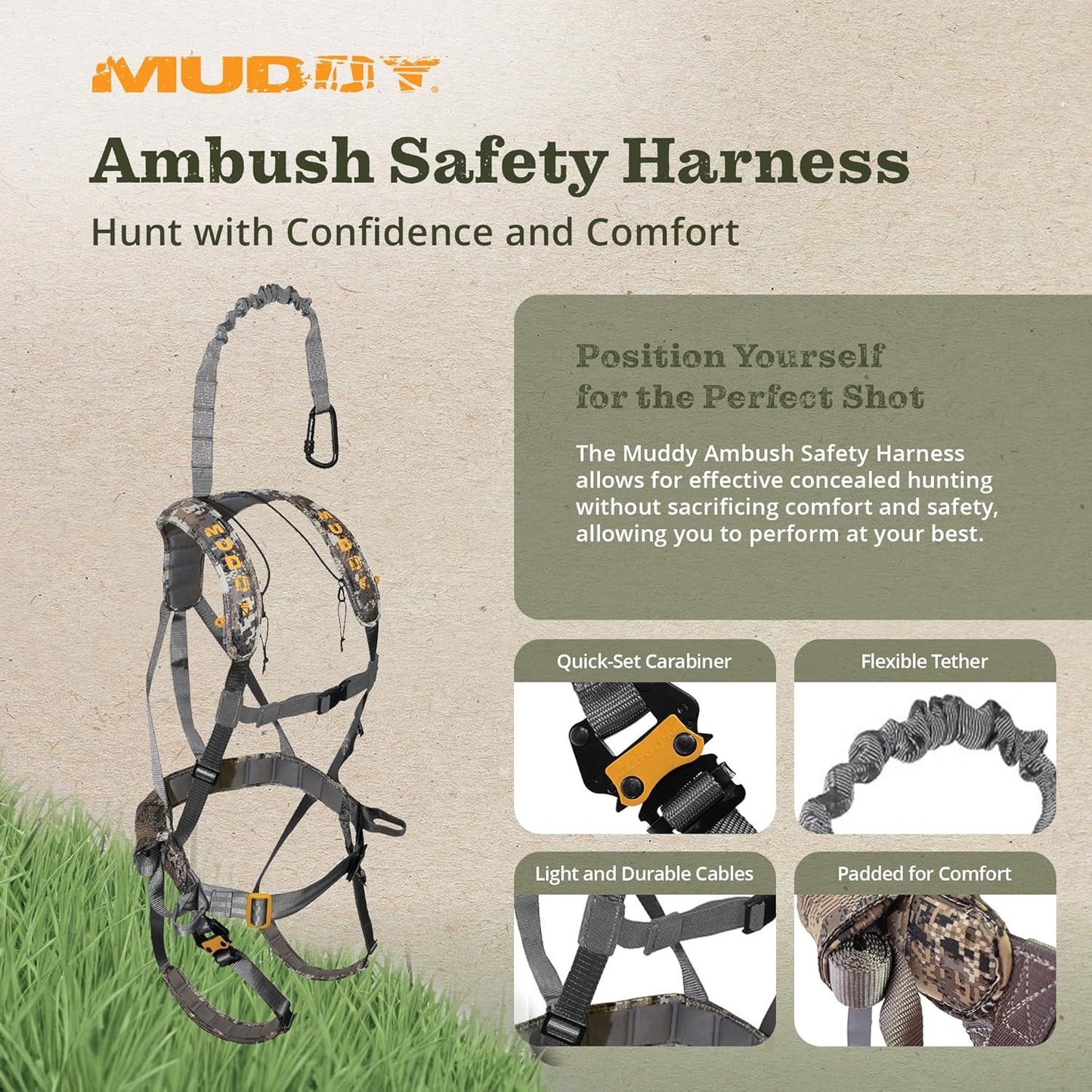 Tree Stand Safety Harness Hunting Accessory