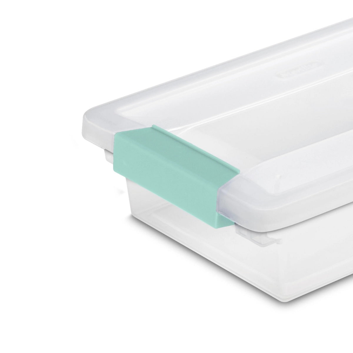 Sterilite Small Clip Box Clear Storage Tote Container w/ Lid, (12 Pack)