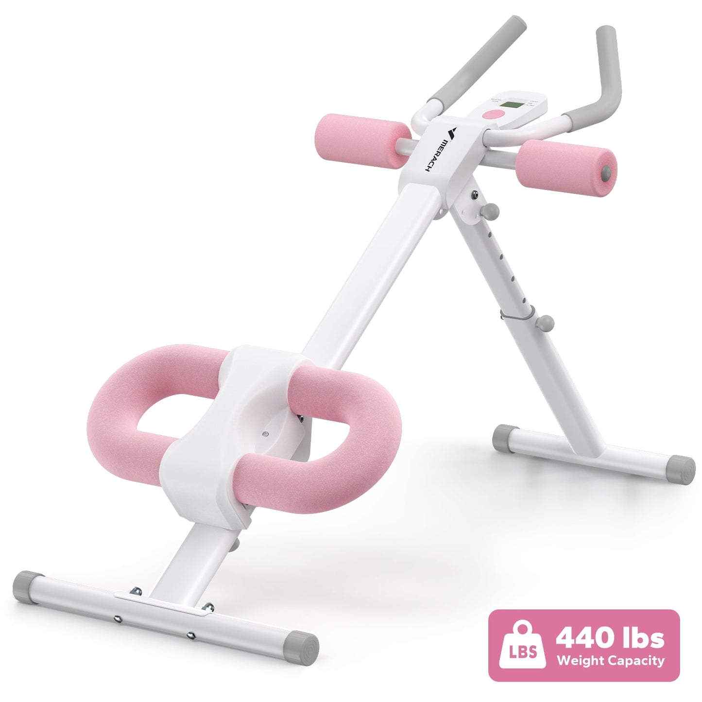 Abdominal Trainers Adjustable Ab Machine Full Body Workout for Home Gym Foldable Knee Protection Abdominal Exercise Machine for Home Core Ab Exercise System Trainer
