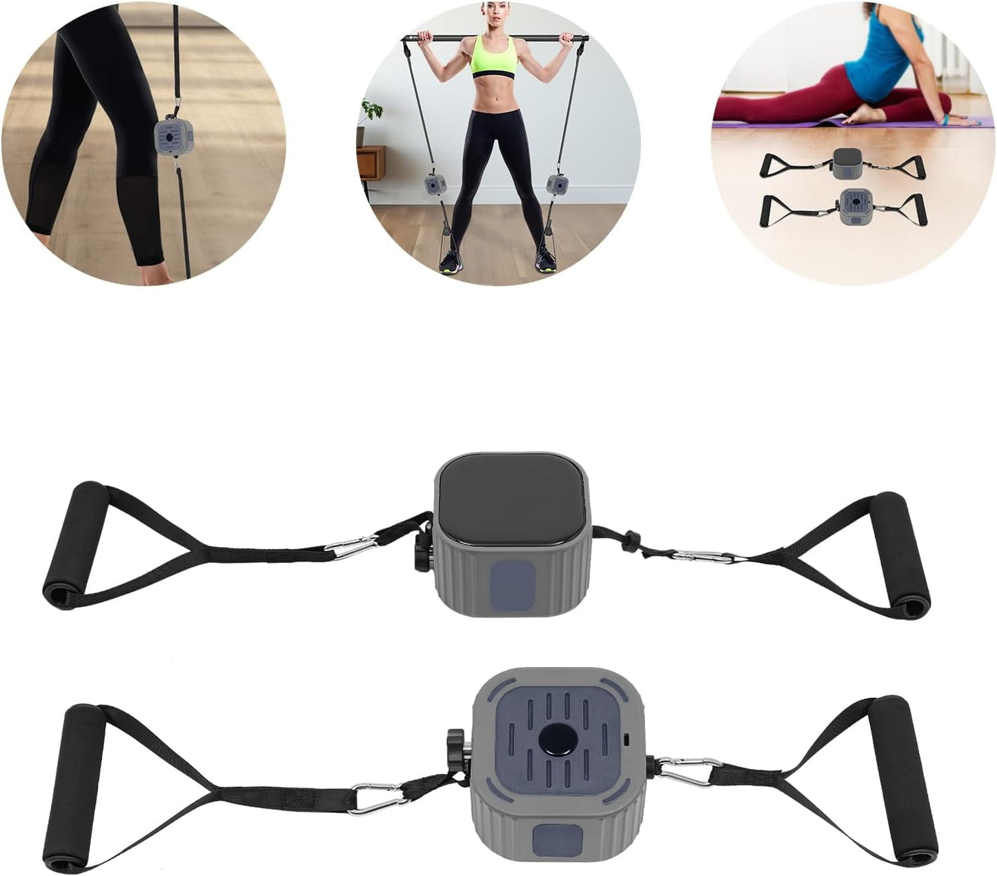 Portable Exercise Bands Set, Adults Home Gym Fitness Equipment Resistance Bands with Handles and Adjustable Resistance Pump Strength Training Workout Bands for Full Body Orange