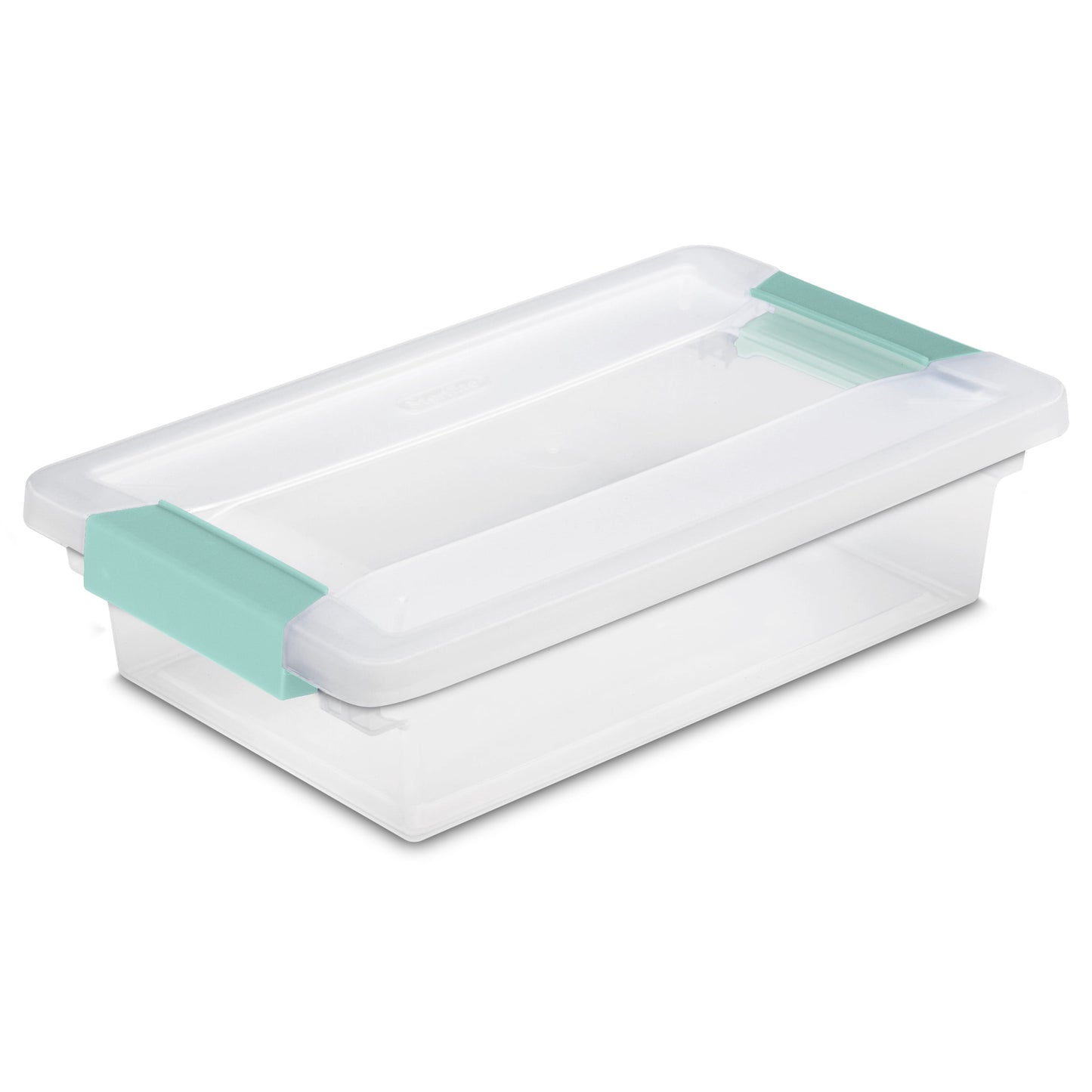 Sterilite Small Clip Box Clear Storage Tote Container w/ Lid, (12 Pack)
