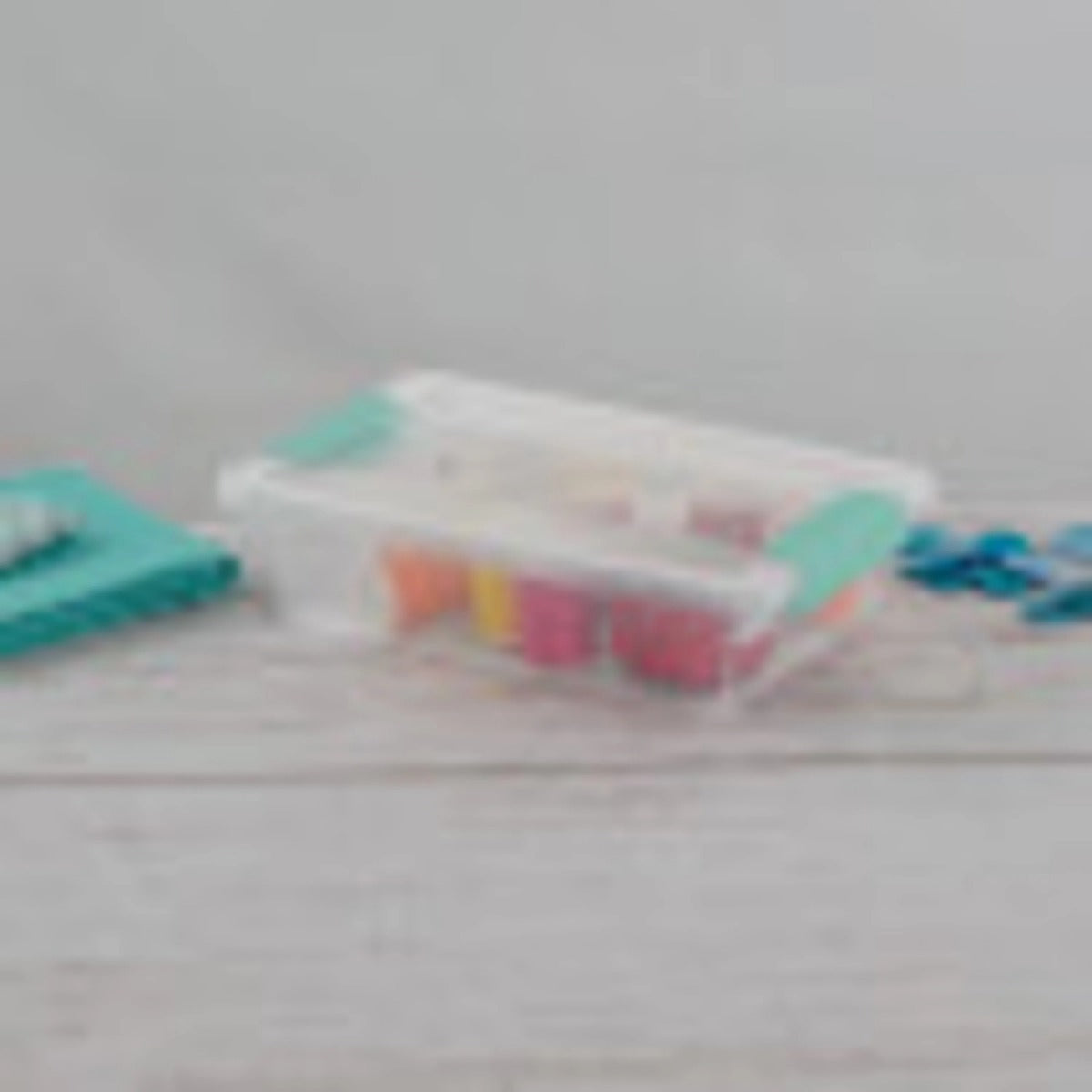 Sterilite Small Clip Box Clear Storage Tote Container w/ Lid, (12 Pack)