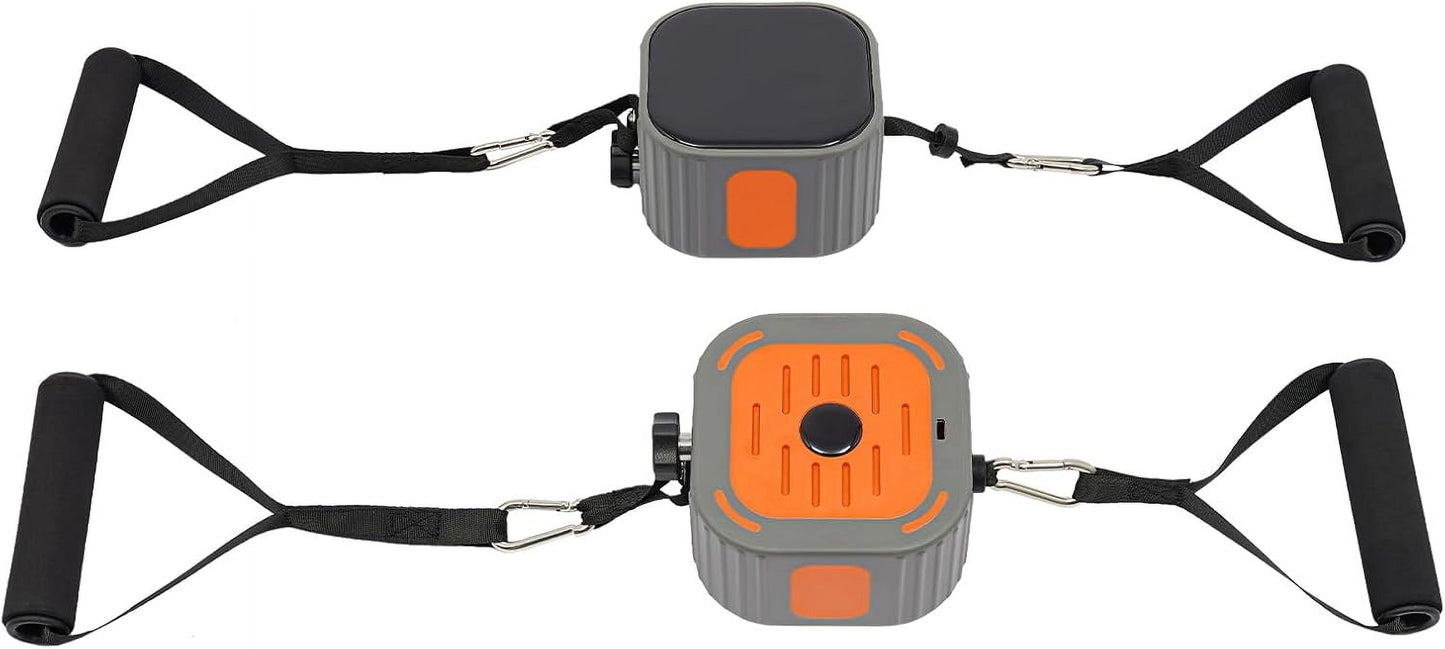 Portable Exercise Bands Set, Adults Home Gym Fitness Equipment Resistance Bands with Handles and Adjustable Resistance Pump Strength Training Workout Bands for Full Body Orange