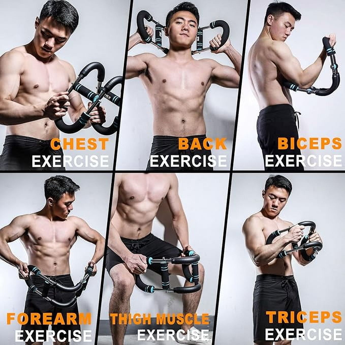 The ultimate arm trainer. Adjustable chest expander, arm exerciser. Shoulder muscle training fitness equipment, upper body strength training machine. Portable spring  fitness equipment.