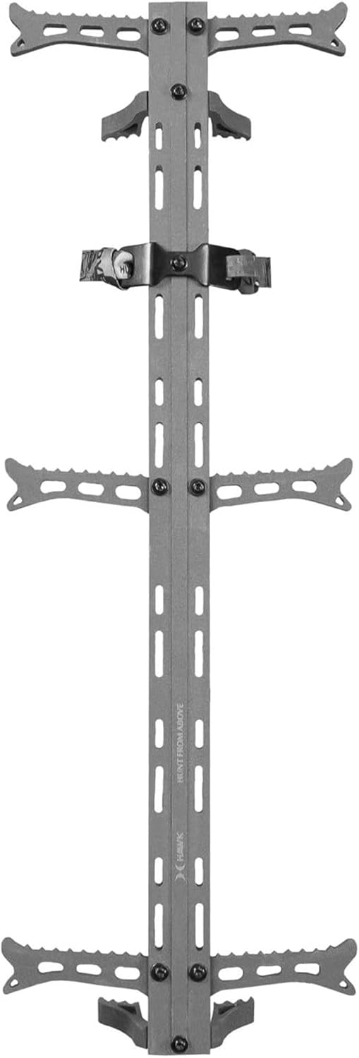 Hawk Helium 30" Lightweight Aluminum Treestand Climbing Sticks with Fold Up Steps and Boot Grabbing Grooves (1-Pack/3-Pack)