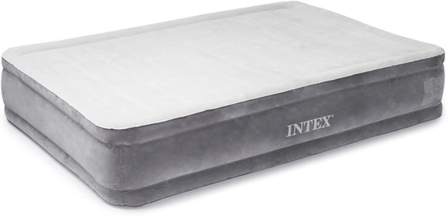 Intex Comfort Dura-Beam Airbed Internal Electric Pump Bed Height Elevated (2020 Model)