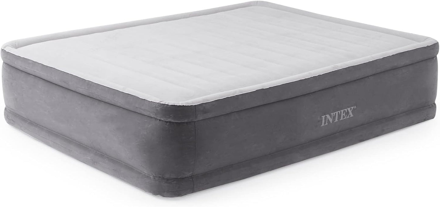 Intex Comfort Dura-Beam Airbed Internal Electric Pump Bed Height Elevated (2020 Model)