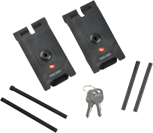 Locking Latch Kit for iSeries Cases, Travel Approved Lock Set with Keys and Replacement Pins, Easy Install Upgrade for Luggage Security
