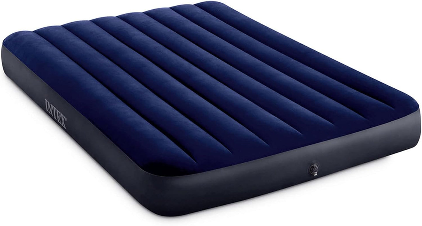 Intex 75 x 39 x 10 Inch Dura-Beam Fiber-Tech Vinyl Standard Downy Air Mattress with Plush Top and 2-in-1 Valve, Twin (Pump Not Included)