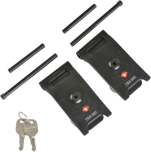 Locking Latch Kit for iSeries Cases, Travel Approved Lock Set with Keys and Replacement Pins, Easy Install Upgrade for Luggage Security