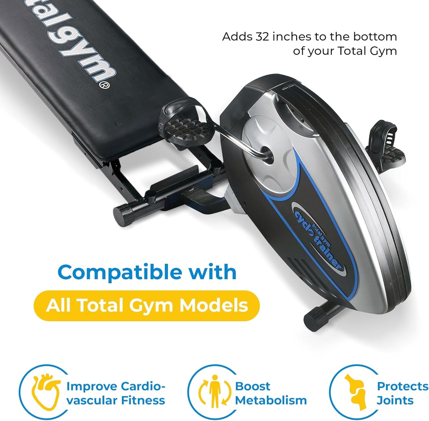 Attachable Cyclo Supportive Trainer with Digital Monitor Progress Tracking Display for Home Workout Exercise Machines, Black