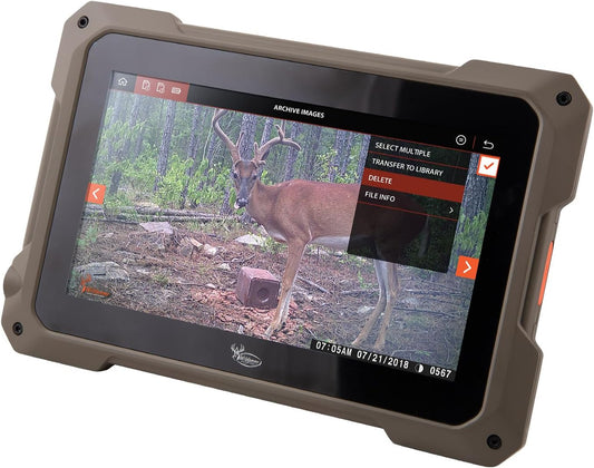VU70 Dual SD Card Viewer for Hunting & Wildlife Observation Durable Weather-Resistant Memory Card Reader with 7" Touch Screen