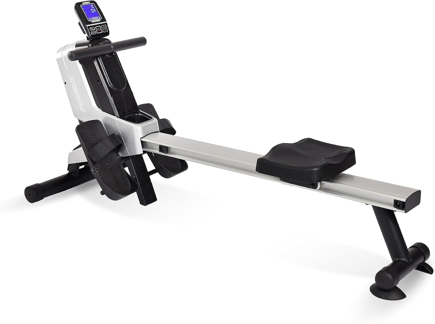 Magnetic Rower - Rower Machine with Smart Workout App - Rowing Machine with Magnetic Resistance for Home Gym Fitness - Up to 250 lbs Weight Capacity