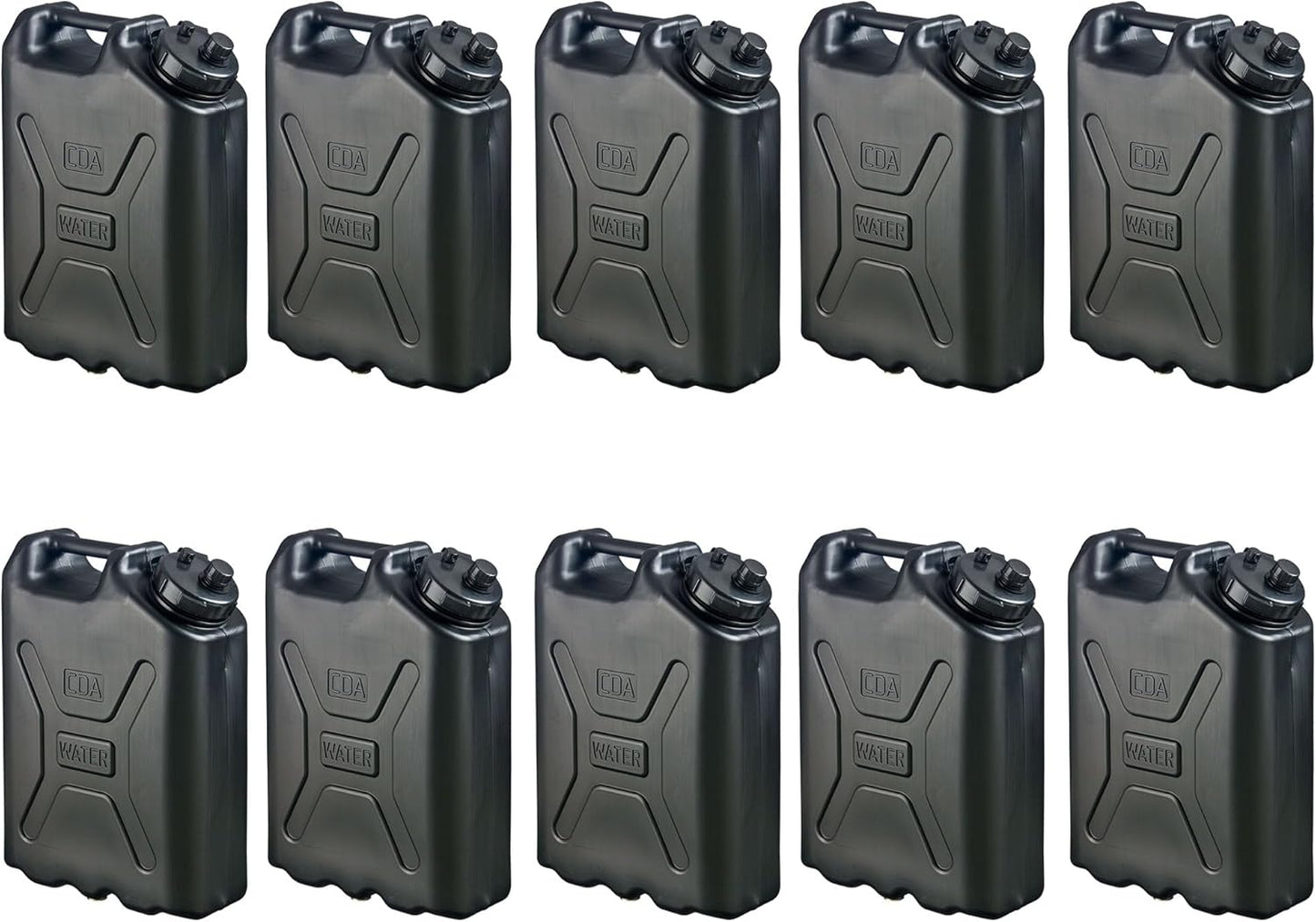 Durable 5 Gallon 20 Liter Portable Military Water Storage Container for Camping, Outdoors and Emergency Management