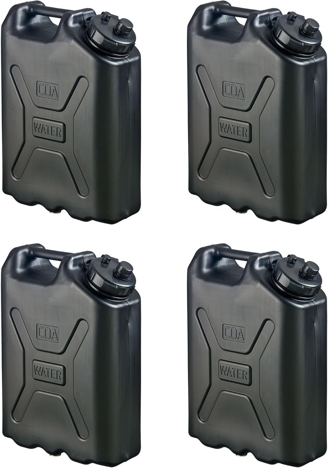 Durable 5 Gallon 20 Liter Portable Military Water Storage Container for Camping, Outdoors and Emergency Management