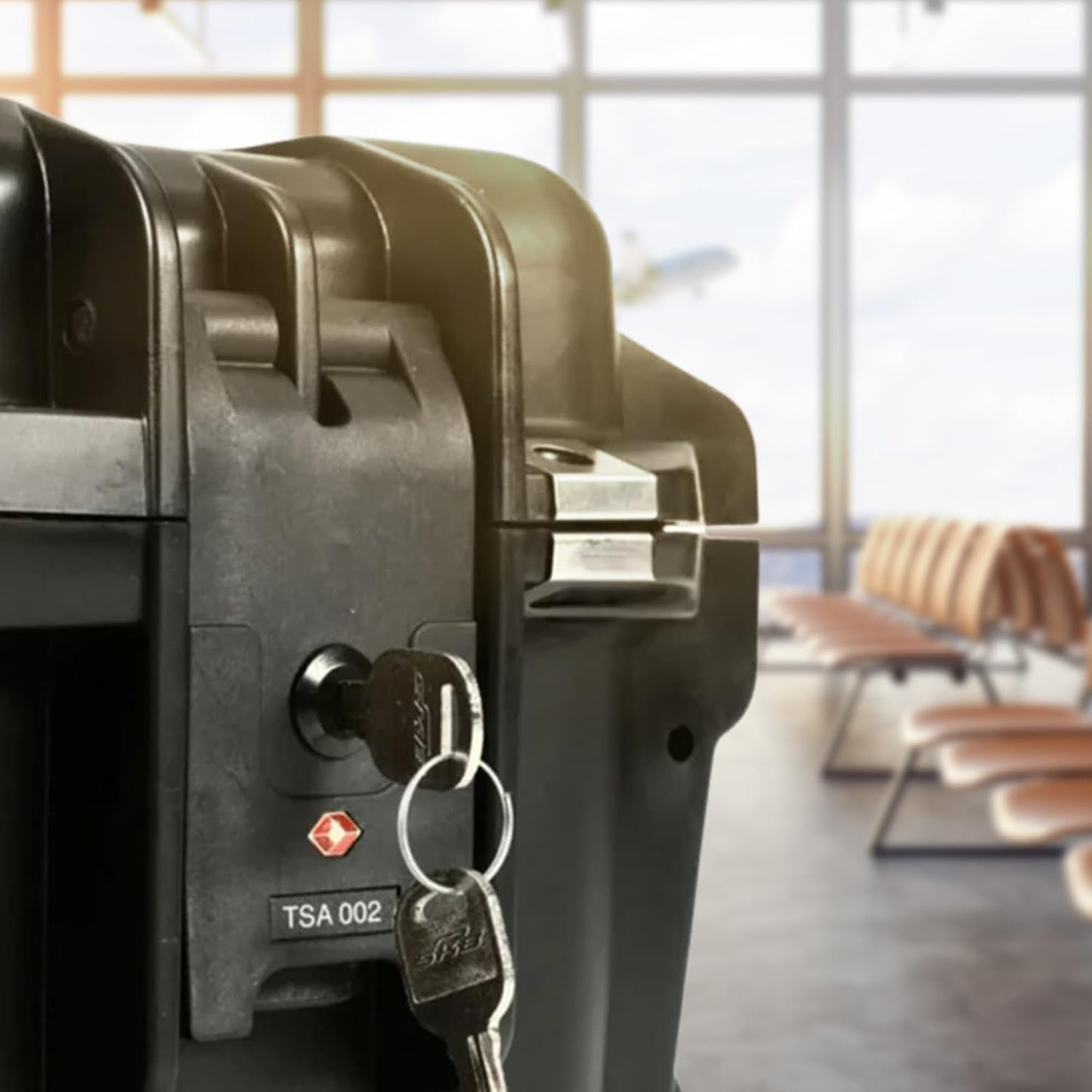 Locking Latch Kit for iSeries Cases, Travel Approved Lock Set with Keys and Replacement Pins, Easy Install Upgrade for Luggage Security