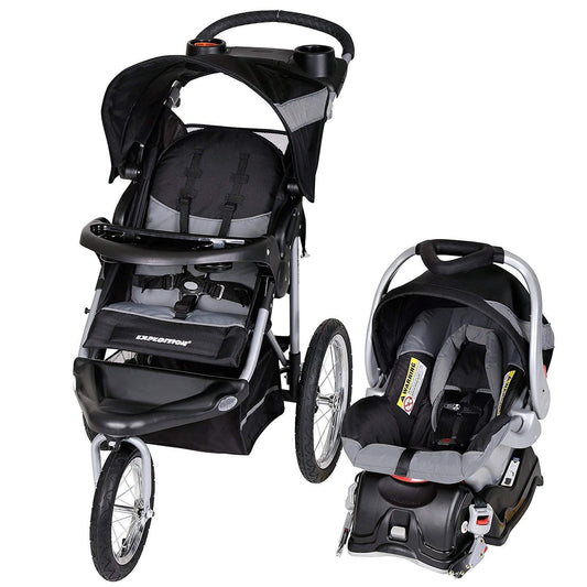 Jogger Travel System with EZ Flex-Loc® Infant Car Seat, Millenium White