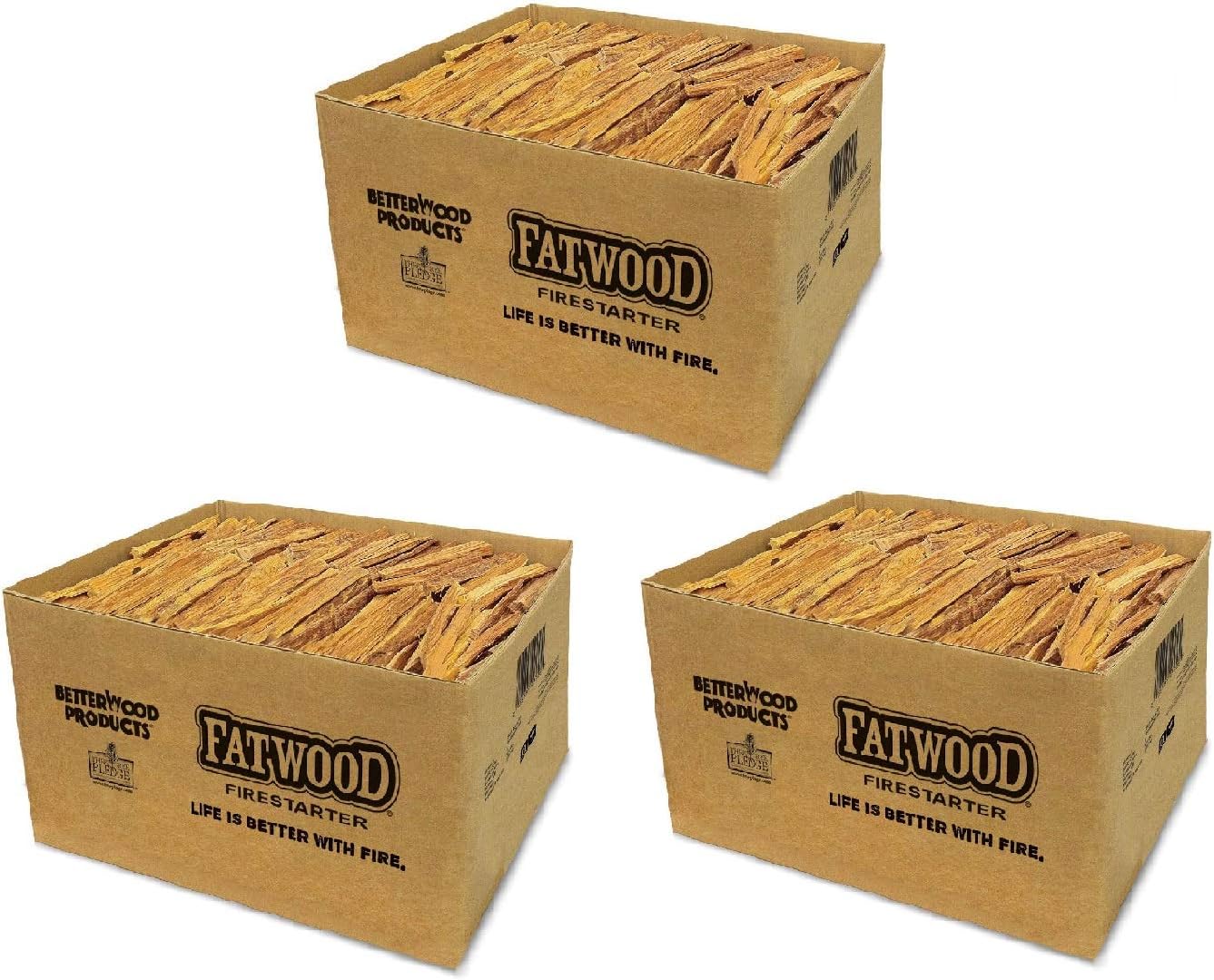 Fire Starter Sticks, Fireplace & Campfires, 50 Lbs - Firewood Starters for Indoor and Outdoor Use - Ideal for BBQ, Camping, Stove, Pit and Chimney