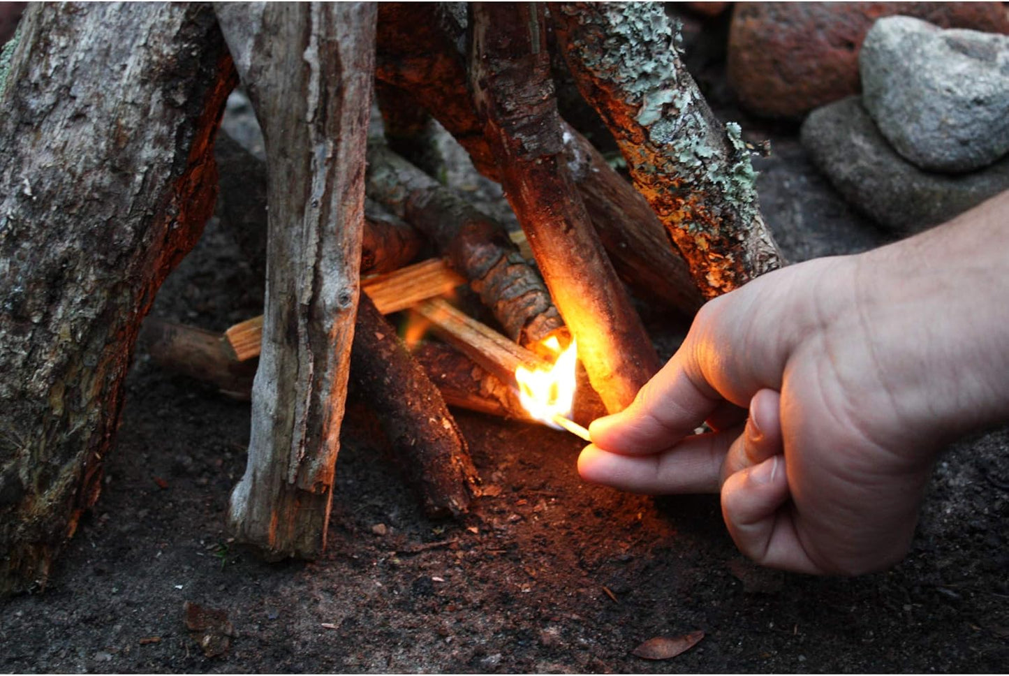 Fire Starter Sticks, Fireplace & Campfires, 50 Lbs - Firewood Starters for Indoor and Outdoor Use - Ideal for BBQ, Camping, Stove, Pit and Chimney