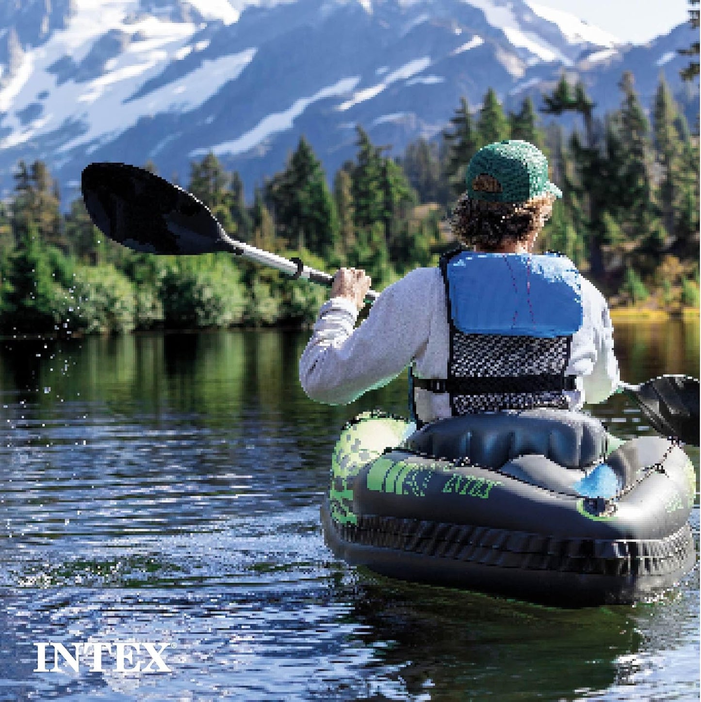 Challenger Inflatable Kayak Series: Includes Deluxe 86in Kayak Paddles and High-Output Pump – SuperStrong PVC – Adjustable Seat with Backrest – Removable Skeg – Cargo Storage Net