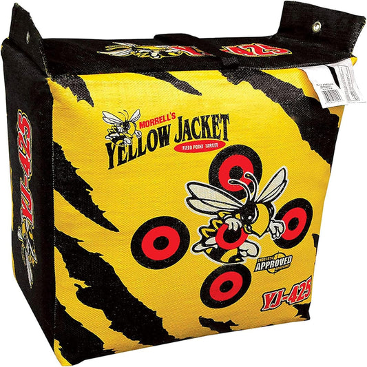 YJ-425 Outdoor Portable Adult Field Point Archery Bag Target with 2 Shooting Sides, 10 Bullseyes, and Carry Handle, Yellow
