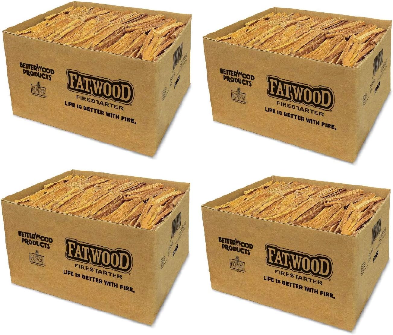 Fire Starter Sticks, Fireplace & Campfires, 50 Lbs - Firewood Starters for Indoor and Outdoor Use - Ideal for BBQ, Camping, Stove, Pit and Chimney