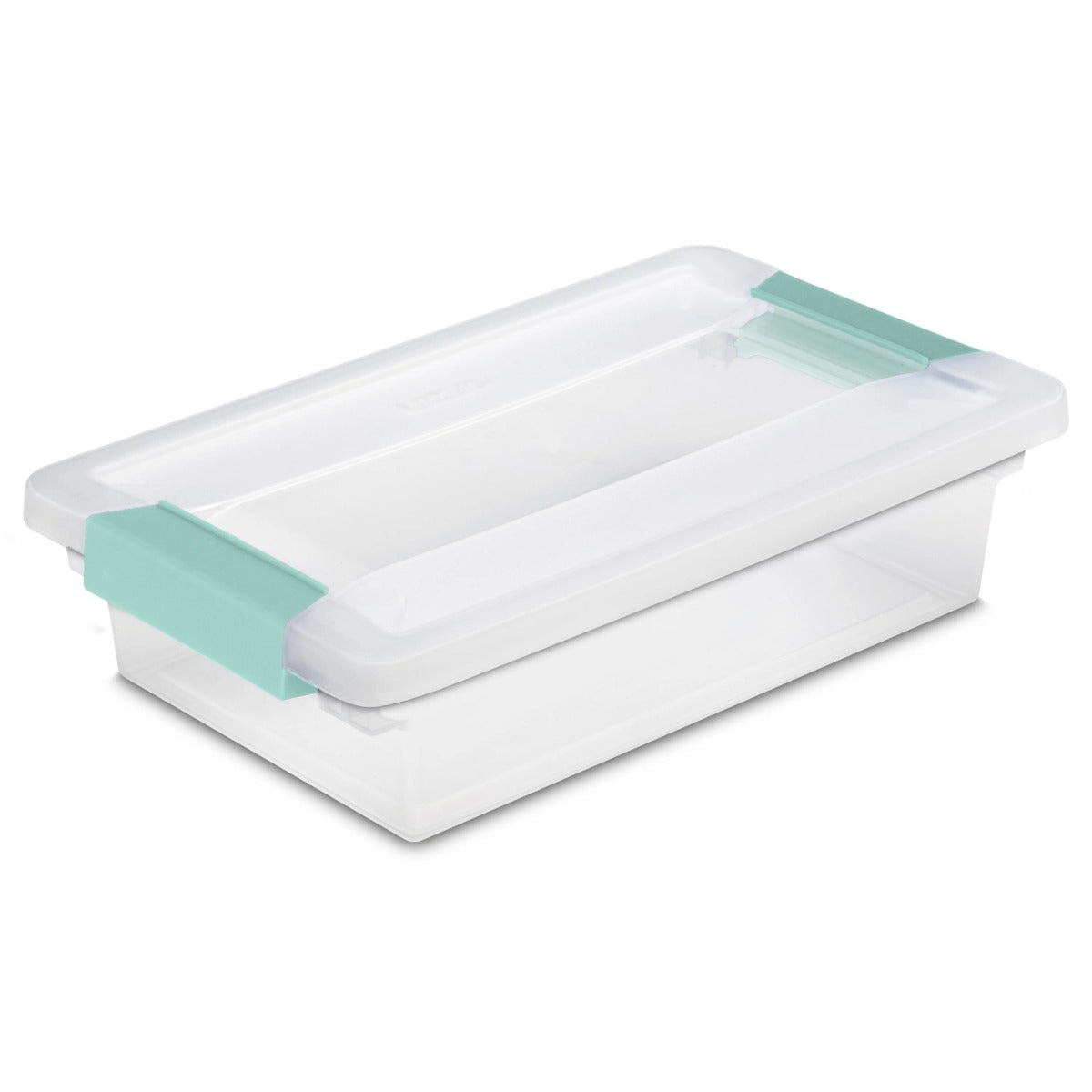 Sterilite Small Clip Box Clear Storage Tote Container w/ Lid, (12 Pack)