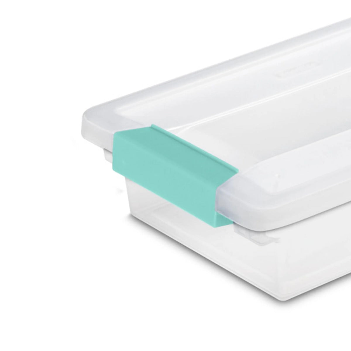 Sterilite Small Clip Box Clear Storage Tote Container w/ Lid, (12 Pack)