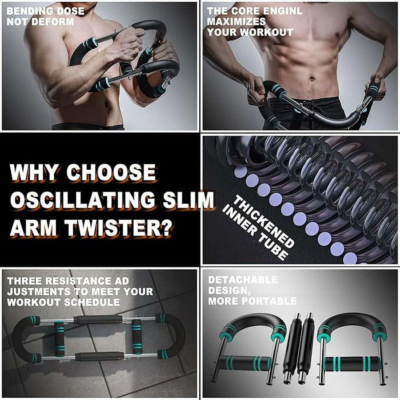 The ultimate arm trainer. Adjustable chest expander, arm exerciser. Shoulder muscle training fitness equipment, upper body strength training machine. Portable spring  fitness equipment.