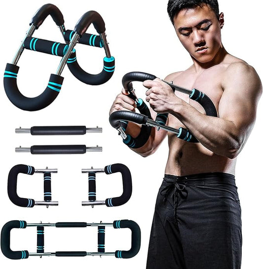 The ultimate arm trainer. Adjustable chest expander, arm exerciser. Shoulder muscle training fitness equipment, upper body strength training machine. Portable spring  fitness equipment.